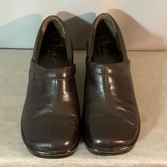 b.o.c.Born Concept Leather SlipOn Wedge Clogs - Picture 3 of 6